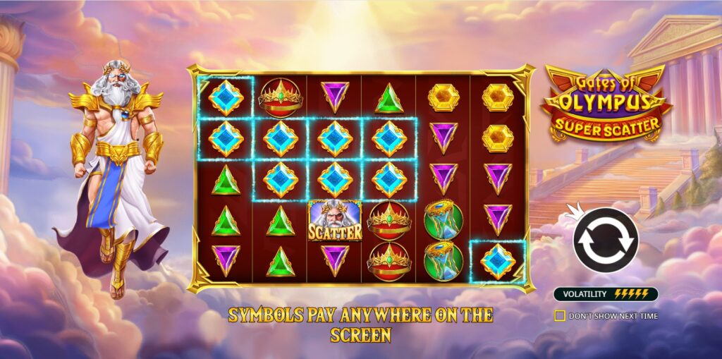 SLOT GATES OF OLYMPUS SUPER SCATTER !